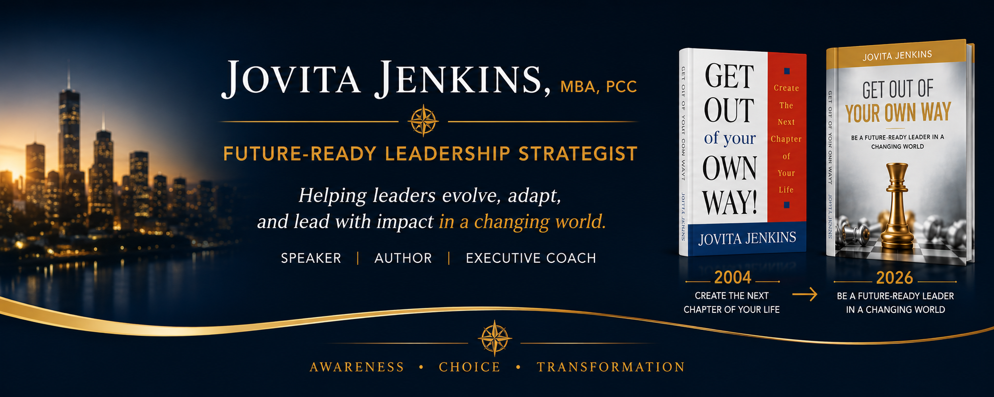 Jovita Jenkins, MBA, PCC — Future-Ready Leadership Strategist. Speaker, Author, Executive Coach.
